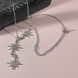 Hespera silver stars necklace